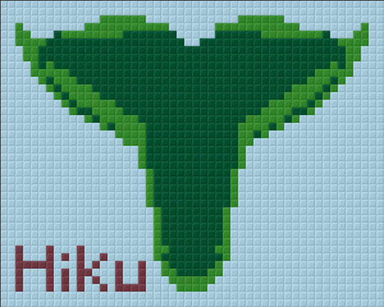Hiku One [1] Baseplate PixelHobby Mini-mosaic Art Kit